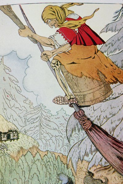 Epiphany or La Befana, anonymous Italian illustration by Unbekannt Unbekannt